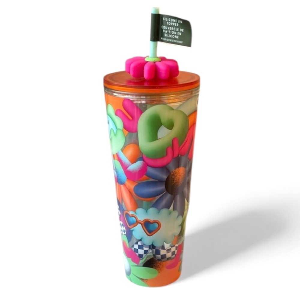 Starbucks Floral 2025 24oz Cold Cup Tumbler NWT